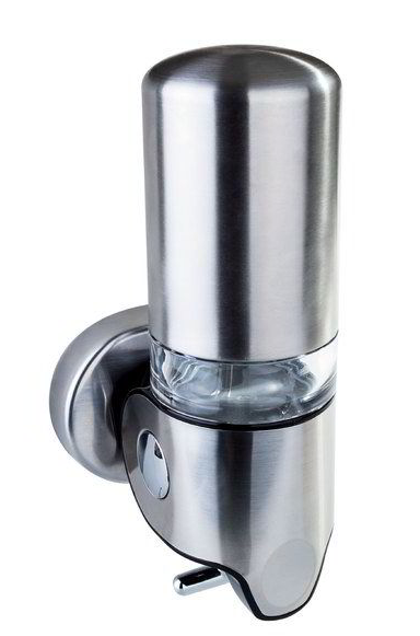 Dávkovač tekutého mýdla, 350 ml, nerez